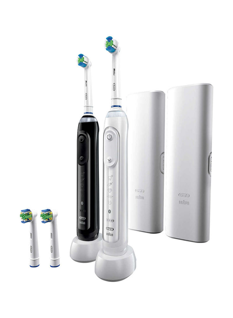 Pack Of 2 Power Rechargeable Toothbrush Black/White