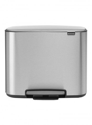 Bo Pedal Waste Bin Silver 33L