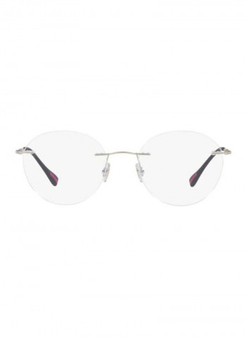 Men's Linea Rossa Round Eyeglass Frame - Lens Size: 50 mm