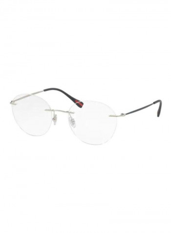 Men's Linea Rossa Round Eyeglass Frame - Lens Size: 50 mm