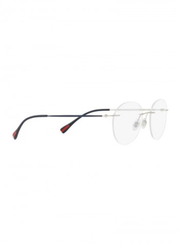 Men's Linea Rossa Round Eyeglass Frame - Lens Size: 50 mm