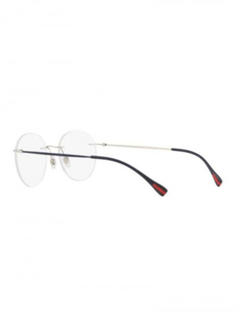 Men's Linea Rossa Round Eyeglass Frame - Lens Size: 50 mm
