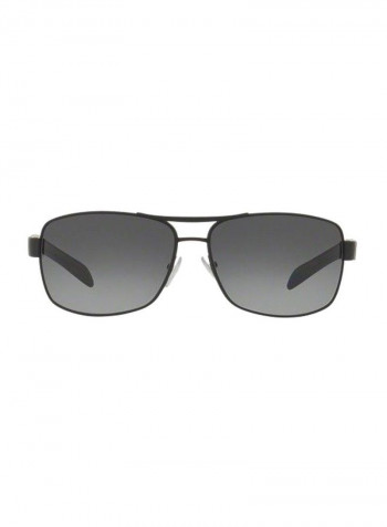 Men's Rectangular Sunglasses - Lens Size: 65 mm
