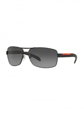 Men's Rectangular Sunglasses - Lens Size: 65 mm
