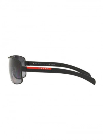 Men's Rectangular Sunglasses - Lens Size: 65 mm