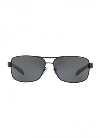 Men's Rectangular Sunglasses - Lens Size: 65 mm