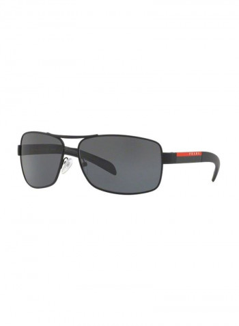 Men's Rectangular Sunglasses - Lens Size: 65 mm