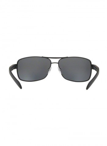 Men's Rectangular Sunglasses - Lens Size: 65 mm