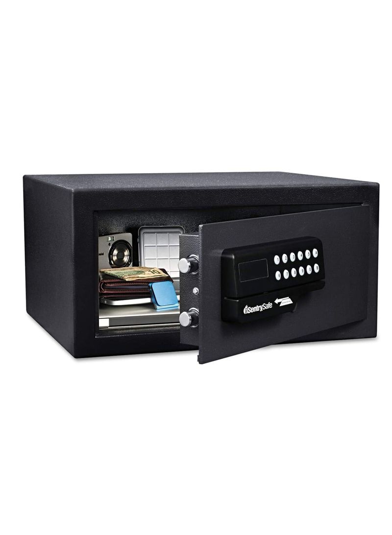 Electronic Residential and Hotel safe with Card Swipe Access Technology and 31L Capacity HL100ES Black Black 49.3 x 44.2 x 26.9cm