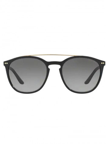 Women's square BLACK Sunglasses with grey gradient lenses - Lens Size: 53 mm