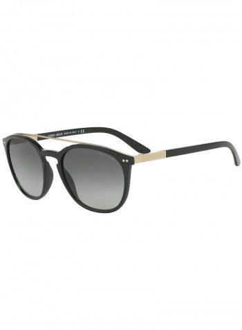 Women's square BLACK Sunglasses with grey gradient lenses - Lens Size: 53 mm