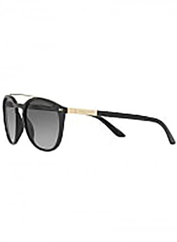 Women's square BLACK Sunglasses with grey gradient lenses - Lens Size: 53 mm