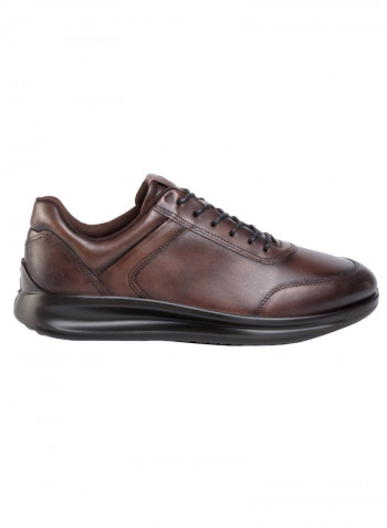 Aquet Lace Up Comfort Cocoa Brown