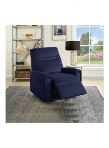 Davis 1-Seater Recliner Sofa Blue