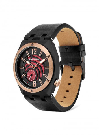 Men's Gobustan Leather Analog Watch P16010jsbr-16
