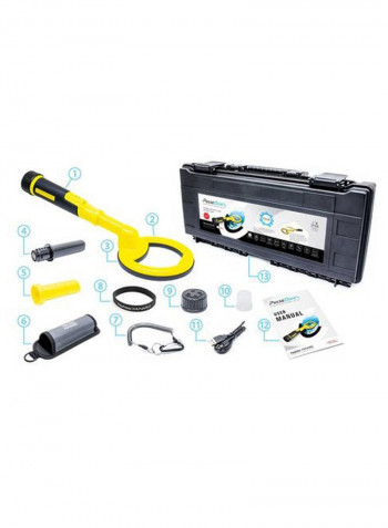 Scuba Detector With Wireless Underwater Pulse Pinpointer Yellow/Black
