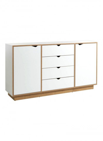 Decorative Sideboard Cabinet White/Oak