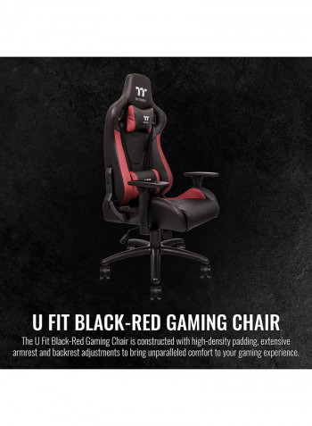 U-Fit Gaming Chair With High-Density Padding, Extensive Armrest, Backrest Adjustments