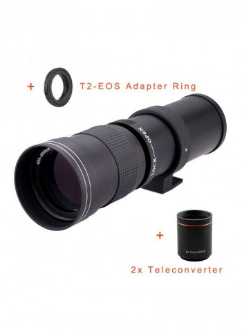420-800mm Telephoto Zoom Lens Black