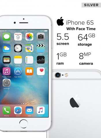 Refurbished - iPhone 6 Plus With FaceTime Silver 64GB 4G LTE