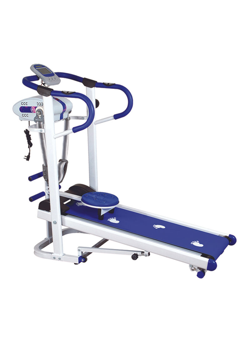 4 in 1 Magnetic Foldable Flat Walker Manual Treadmill With Massager Belt And Twister EM-1301