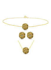 18 Karat Solid Yellow Gold Jewellery Set