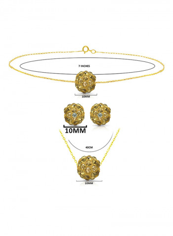 18 Karat Solid Yellow Gold Jewellery Set