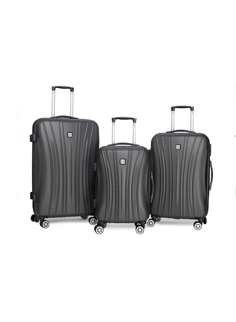 3-Piece Travelmate Luggage Set Dark Grey