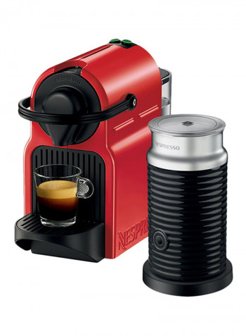 Inissia Bundle Coffee Machine 1260 W C40BU-RE Black/Silver/Red