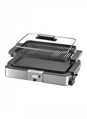 Design Advanced Table Grill Grill Plates And Thermometer 2000W 42531 Silver/Grey