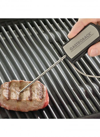 Design Advanced Table Grill Grill Plates And Thermometer 2000W 42531 Silver/Grey