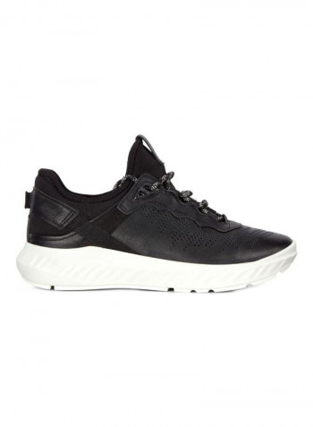 St1 Lite Lace-Up Sneakers Black/White