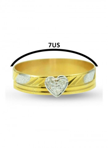 18K Gold Sweetheart Shaped Ring