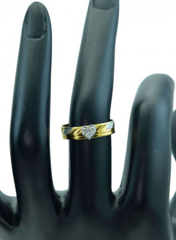 18K Gold Sweetheart Shaped Ring