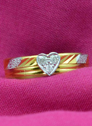 18K Gold Sweetheart Shaped Ring