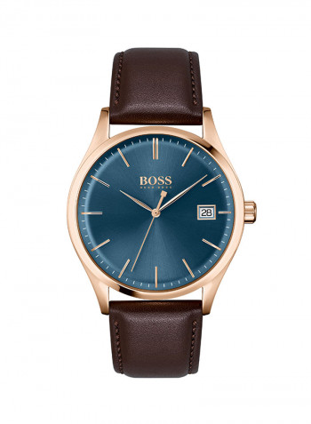Men's Commissioner Leather Analog Watch 1513832
