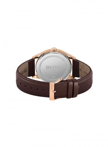 Men's Commissioner Leather Analog Watch 1513832