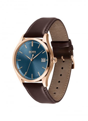 Men's Commissioner Leather Analog Watch 1513832