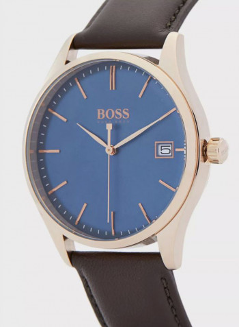 Men's Commissioner Leather Analog Watch 1513832