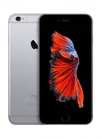هاتف آيفون 6s بلس مع تطبيق فيس تايم لون رمادي سبيس وذاكرة داخلية سعة 32 غيغابايت ويدعم خاصية الجيل الرابع LTE