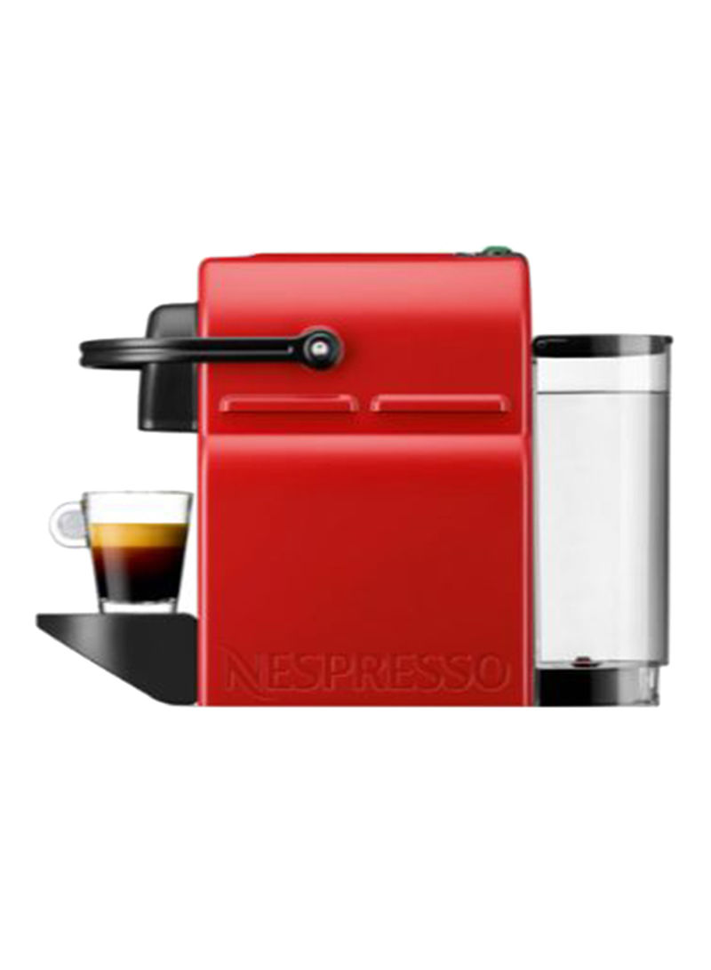 Nespresso Inissia Coffee Machine With Aeroccino 0.7 l 23601 Ruby Red