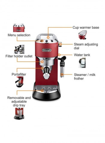 Espresso Coffee Maker 1350W 1.1 l 1300 W EC685.R Red/Black/Silver