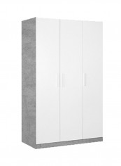 3-Door Wardrobe Multicolour 123 x 198 x 59centimeter
