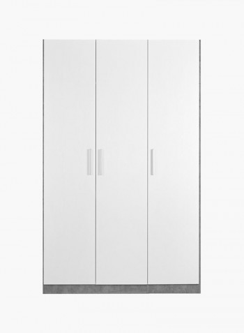 3-Door Wardrobe Multicolour 123 x 198 x 59centimeter