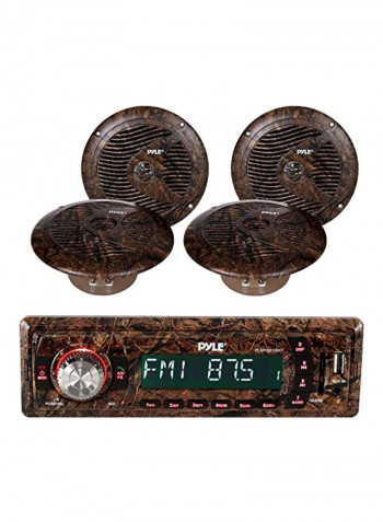 Camo Marine Bluetooth Receiver And Speaker Kit