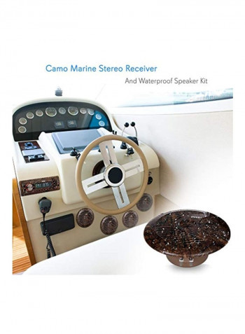 Camo Marine Bluetooth Receiver And Speaker Kit