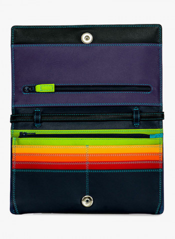 Small Travel Document Holder With Detachable Strap Black/Pace