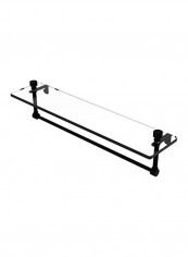 Foxtrot Towel Bar Glass Shelf Black/Clear 22inch reviews Foxtrot Towel Bar Glass Shelf Black/Clear 22inch