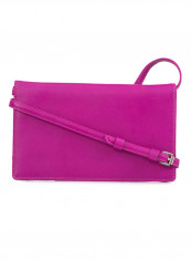 Small Travel Document Holder With Detachable Strap Pink