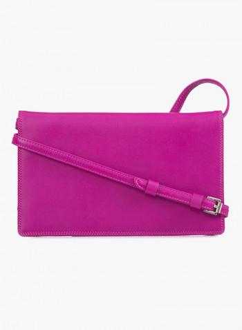 Small Travel Document Holder With Detachable Strap Pink